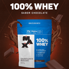 Carregar imagem no visualizador da galeria, 100% Whey Protein 900g Max titanium - Body Suplementos