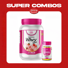 Carregar imagem no visualizador da galeria, Combo Performance Feminina: Whey Relish feminna 900 g + G-Drol Woman 60 cápsulas Corpo Life
