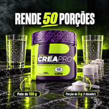 Carregar imagem no visualizador da galeria, Creatina Crea Pro 150 g 4Body rende 50 porções de 3g