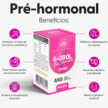 Carregar imagem no visualizador da galeria, G-Drol woman 60 caps - Corpo Life