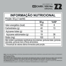 Carregar imagem no visualizador da galeria, Gel Z2 55g Sachê - Sabor Original 40 CARB por gel