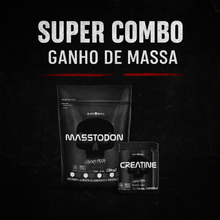 Carregar imagem no visualizador da galeria, Hipercalorico Mastodon 3kg + Creatina 100% pura 300g Black skull