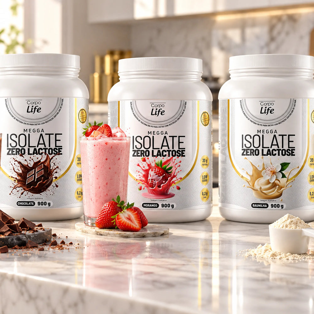 Megga Isolate Zero Lactose 900g Corpo Life Whey Protein Zero Lactose
