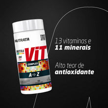 Carregar imagem no visualizador da galeria, Nutrata Nutra Vit Complex A a Z - 60 comprimidos 113g