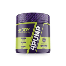 Carregar imagem no visualizador da galeria, Pré-Treino 4Pump 100g 4Body Nutrition sabor Tangerina