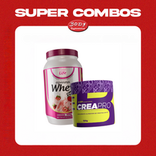 Carregar imagem no visualizador da galeria, Combo Ganho de massa: Relish Whey feminina + Creapro 150g