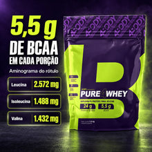 Carregar imagem no visualizador da galeria, Aminograma do whey 4Pure Whey 4Body com leucina, isoleucina e valina por porção