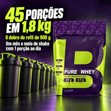 Carregar imagem no visualizador da galeria, Whey protein refil 1,8kg 4Body rende 45 porções