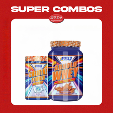 Carregar imagem no visualizador da galeria, Combo Super Ganho de Massa Arnold: Whey 900g + Creatina 100% pura 300g
