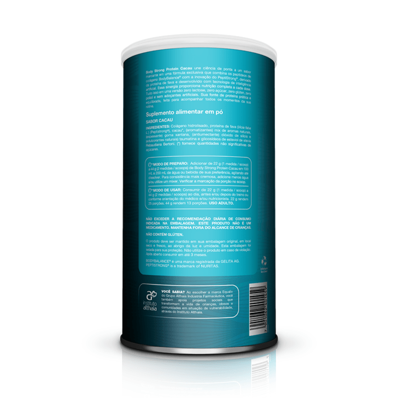 Body Strong Protein Equaliv 550g com PeptiStrong e Bodybalance. Zero lactose Zero Açúcar e Zero Glúten, foto 3