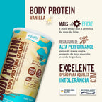 Body Protein Equaliv baunilha 440g - Proteina Zero lactose - Body Suplementos