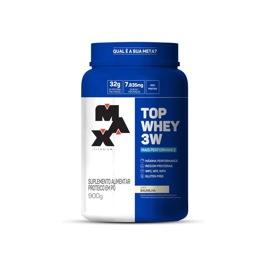 Top Whey 3W + Performance 900G - Max Titanium - Body Suplementos
