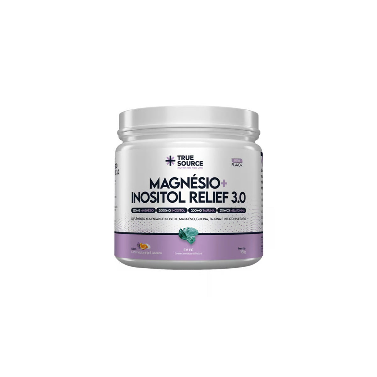 True Magnésio + Inositol Relief 3.0 350g - True Source, foto 1