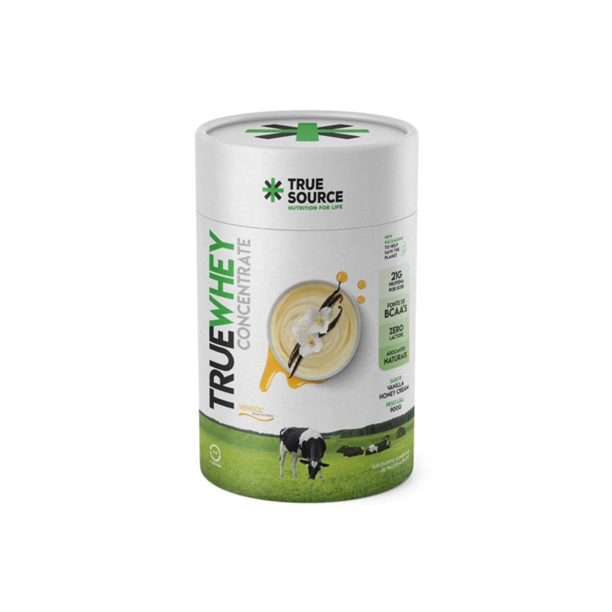 True Whey Concentrado Zero Lactose - True Source 900g - Body Suplementos