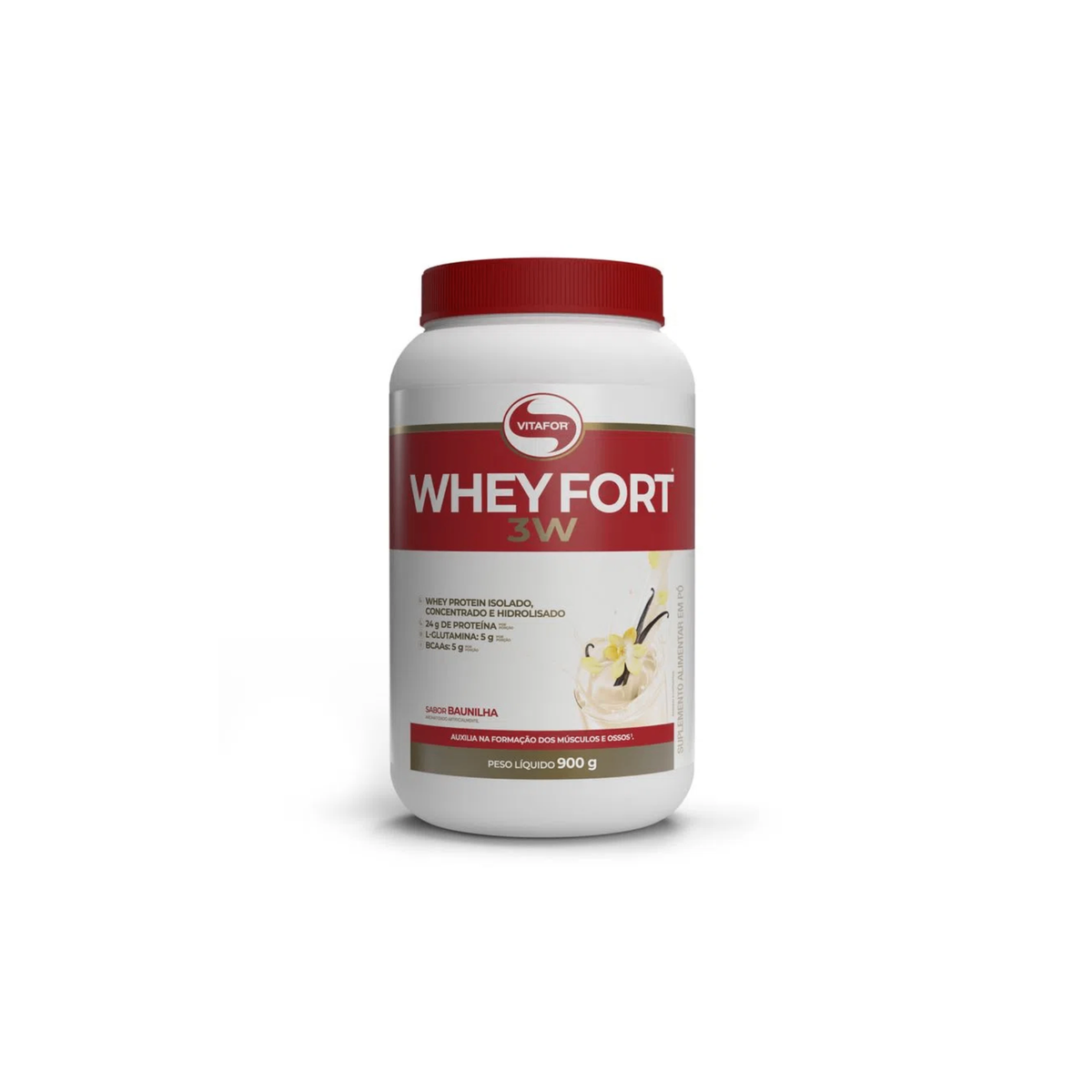 Whey Fort 3w 900g - Vitafor - Body Suplementos