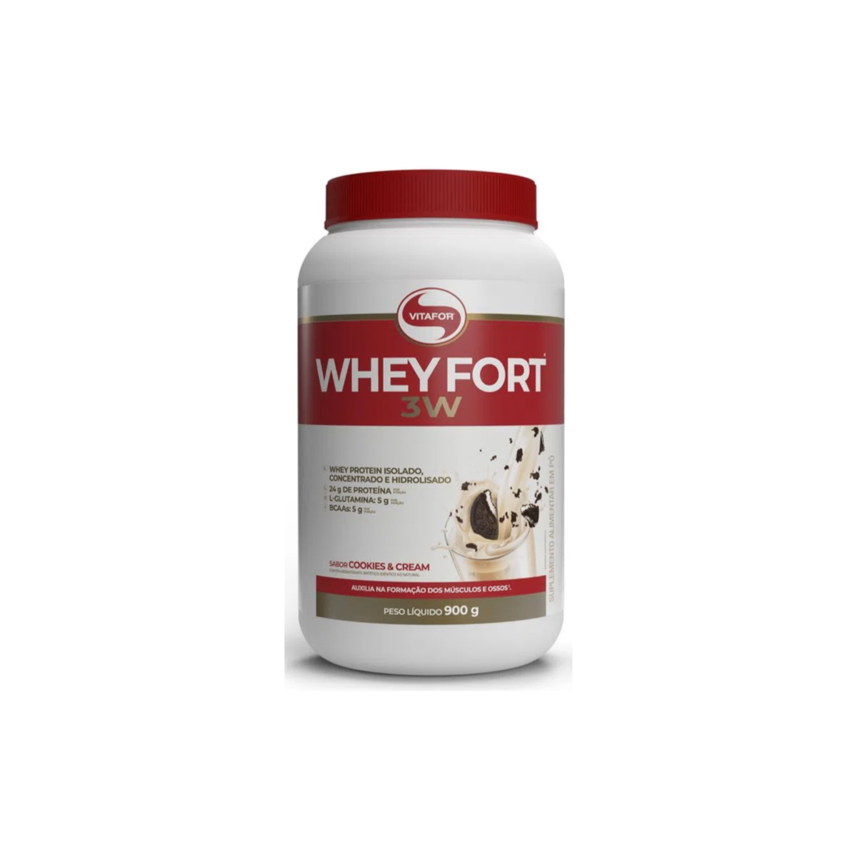Whey Fort 3w 900g - Vitafor - Body Suplementos