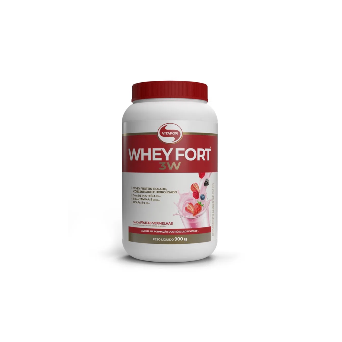 Whey Fort 3w 900g - Vitafor - Body Suplementos