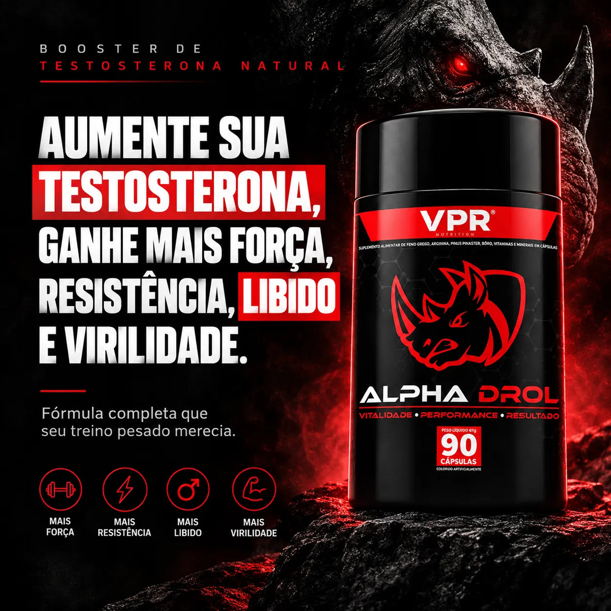 Alphadrol 90 capsulas Vpr Nutrition, foto 2