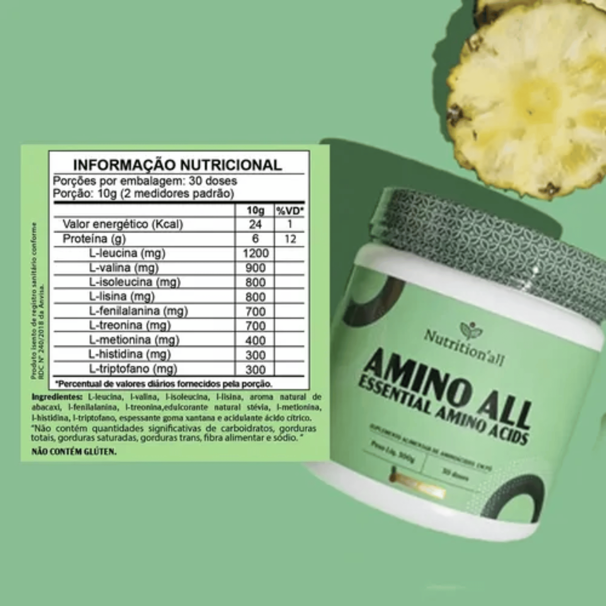 Amino All 300g Aminoácidos Essenciais - Nutrition All