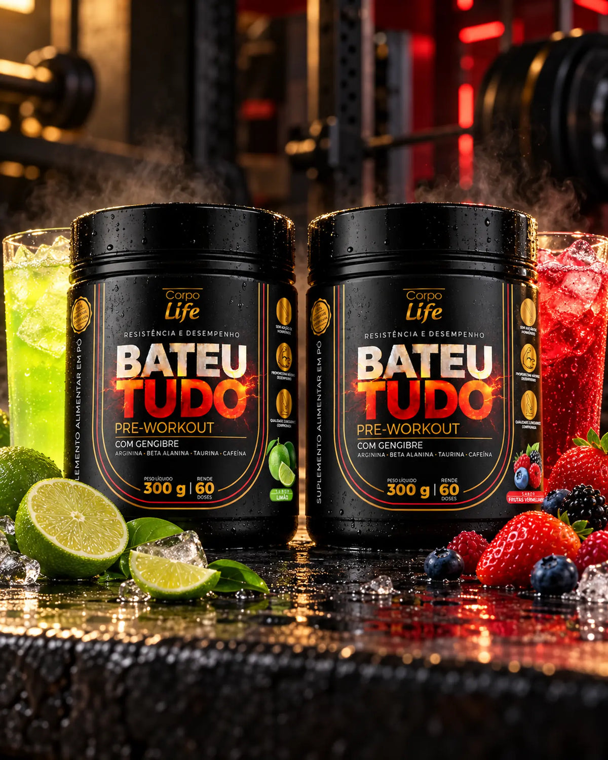 Bateu Tudo 300g- Pre treino Corpo Life