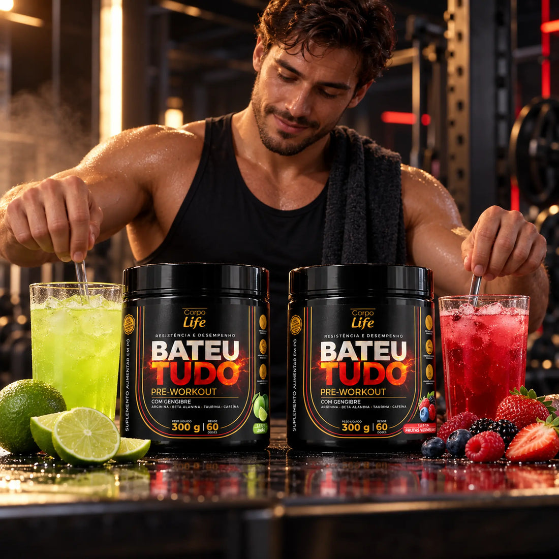 Bateu Tudo 300g- Pre treino Corpo Life