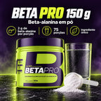 Beta-alanina em pó Beta Pro 150g 4Body com 2g por porção e 75 porções