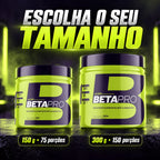 Beta-alanina Beta Pro 4Body nos tamanhos de 150g com 75 porções e 300g com 150 porções