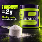 Dosador de 2g da beta-alanina Beta Pro 300 g 4Body, medida certa em cada porção
