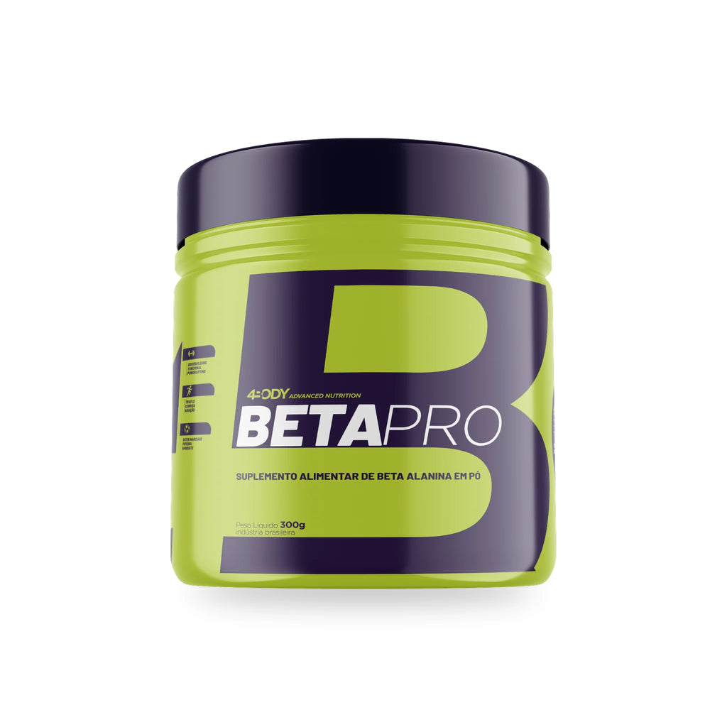 Beta-alanina em pó Beta Pro 300g 4Body Nutrition pote frente