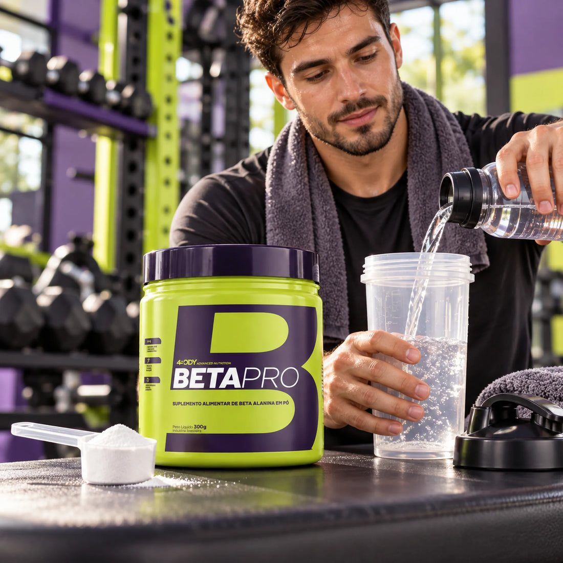 Beta-Alanina em Pó Beta Pro 300g - 150 Porções de 2g - 4Body Nutrition