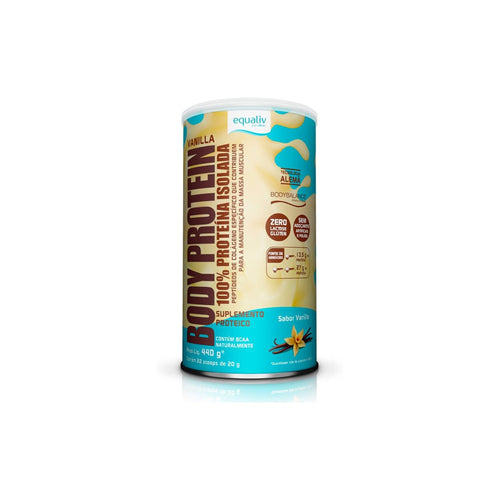 Body Protein Equaliv baunilha 440g - Proteina Zero lactose, foto 1