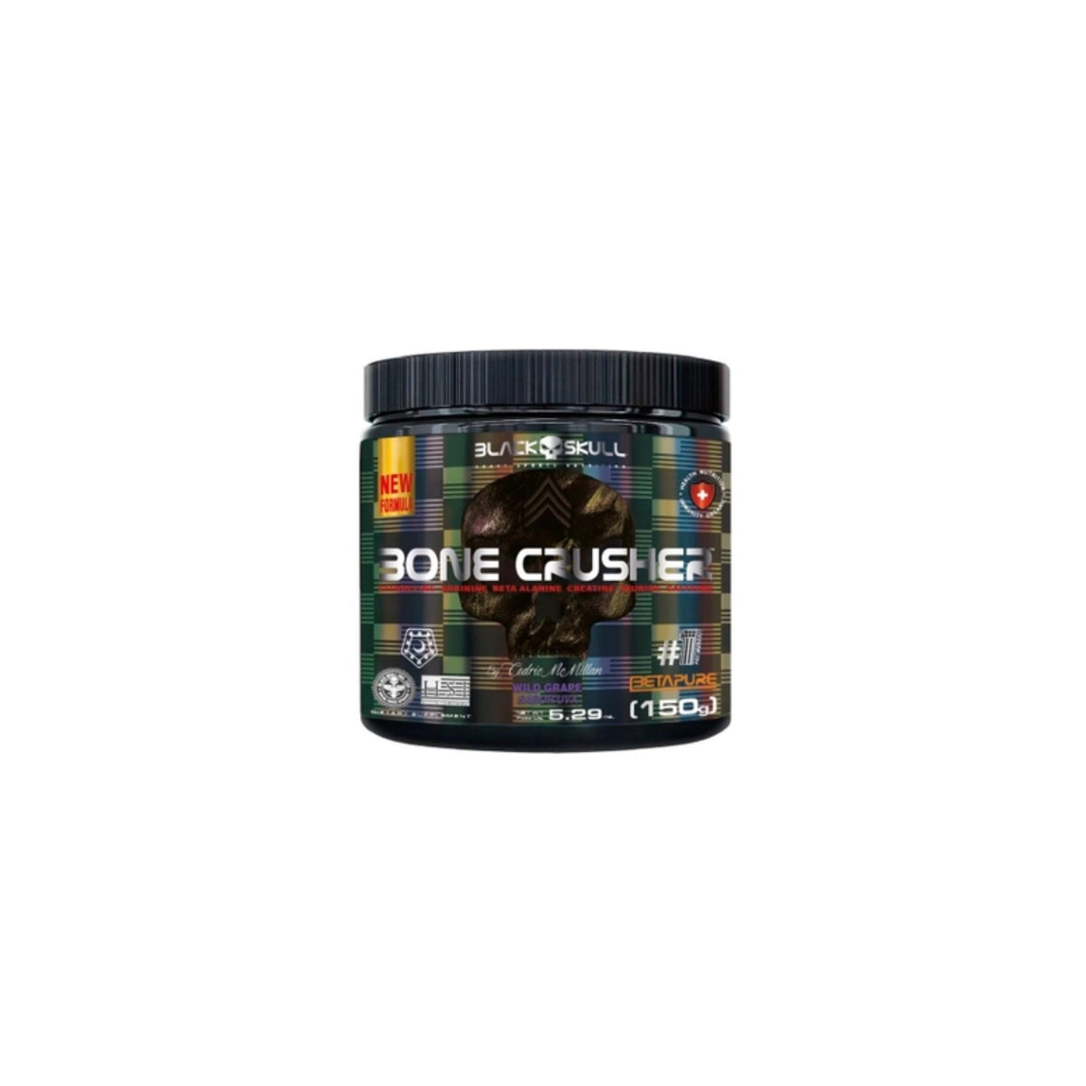 Bone Crusher Pre treino 150g Black Skull, foto 1