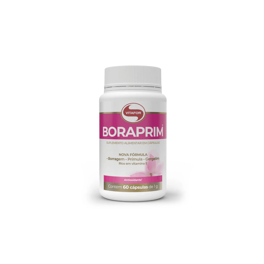 Boraprim - 60 caps - Vitafor - Olo de Borragem e primula, foto 1