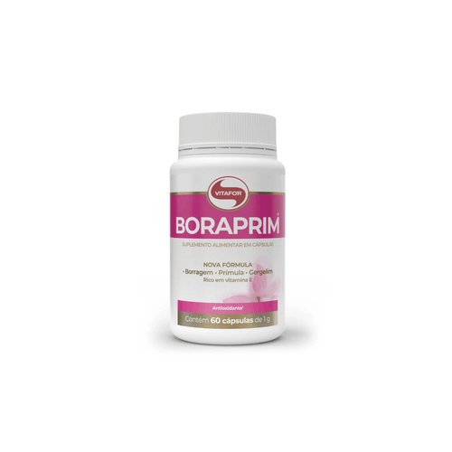 Boraprim - 60 caps - Vitafor - Olo de Borragem e primula, foto 1