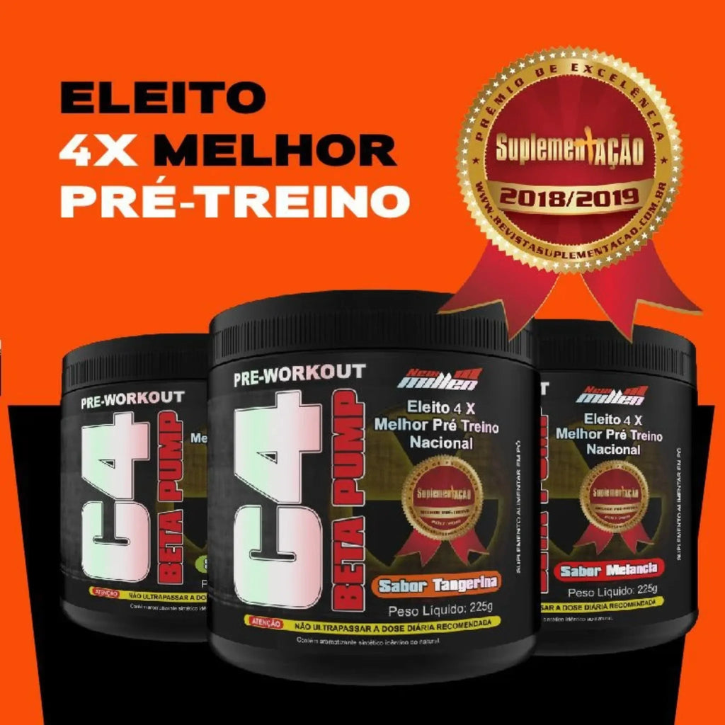 Pré treino C4 beta Pump New Millen 225g - Body Suplementos
