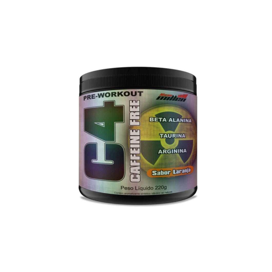 C4 Caffeine Free - Pre treino sem cafeina New Millen 220g - Body Suplementos