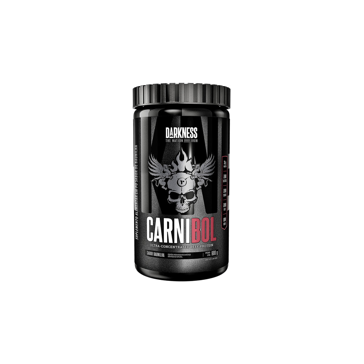 Carnibol Proteína da Carne Isolada Darkness - IntegralMédica 900g, Chocolate
