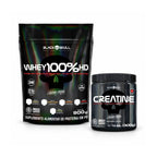 Combo Black Skull: Whey 100% HD e Creatina 300g
