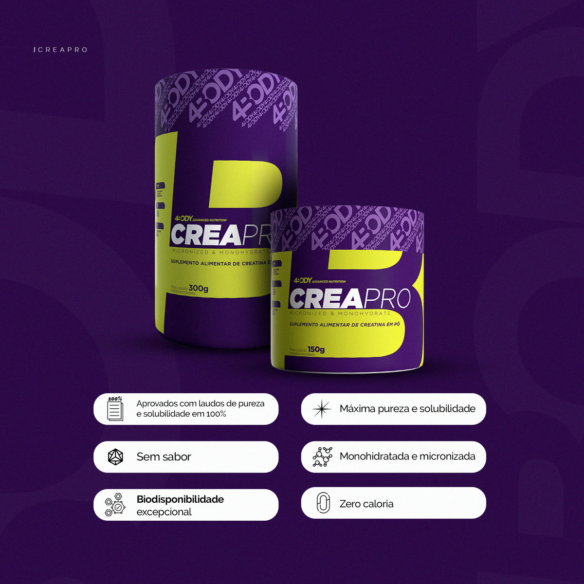 Combo Ganho de massa: Relish Whey feminina + Creapro 150g Corpo Life - imagem 3