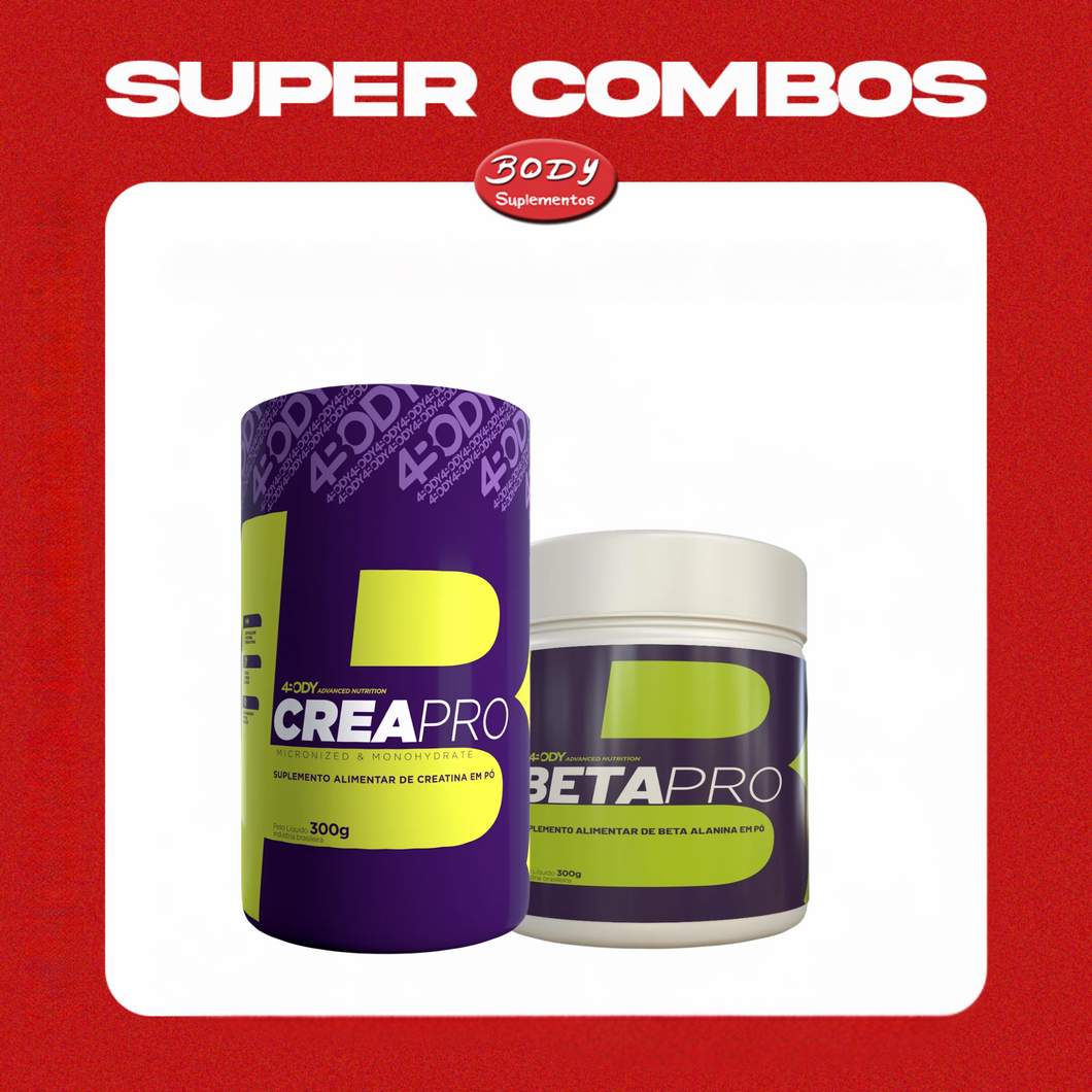 Combo Creapro Creatina 300g + BetaPro Beta Alanina 300g