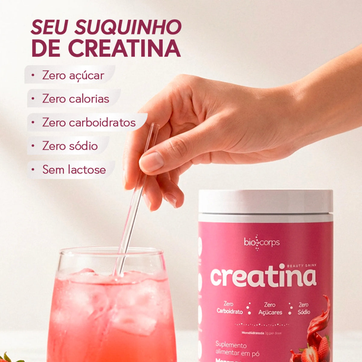 Creatina Beauty Drink 300g - Biocorps Nutrition, foto 3
