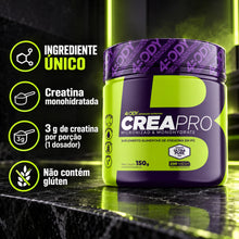 Carregar imagem no visualizador da galeria, Creatina Crea Pro 150 g 4Body com ingrediente único: 3g de creatina monohidratada por porção
