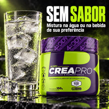 Carregar imagem no visualizador da galeria, Creatina Crea Pro 150 g 4Body sem sabor, para misturar na água ou na bebida de sua preferência

