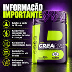 Informações importantes da creatina Crea Pro 300 g 4Body: advertências, conservação e alérgicos