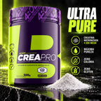 Creatina Crea Pro 300 g 4Body ultra pure micronizada 200 mesh, zero caloria e zero glúten