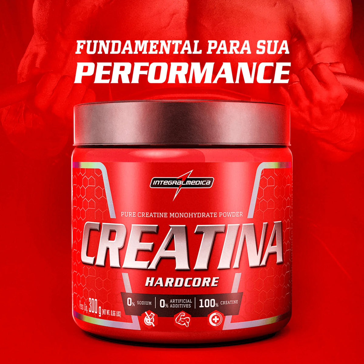 Creatina Hardcore Integral Medica 300g, foto 2