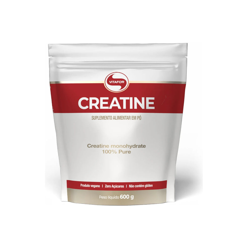 Creatina monohidratada Creatine Pouch 600g Vitafor embalagem frente