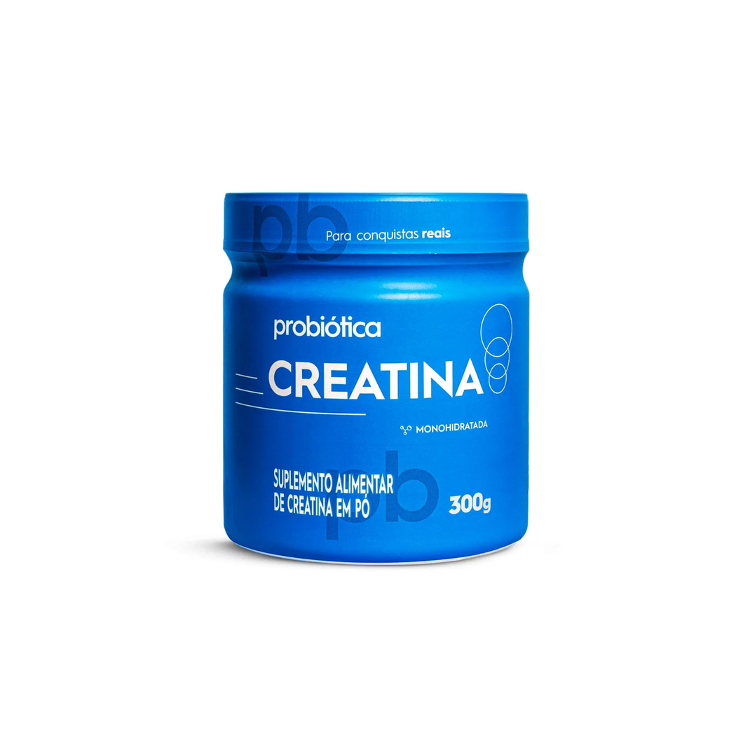 Creatina Probiótica Monohidratada Pura 300 g – Sem Sabor