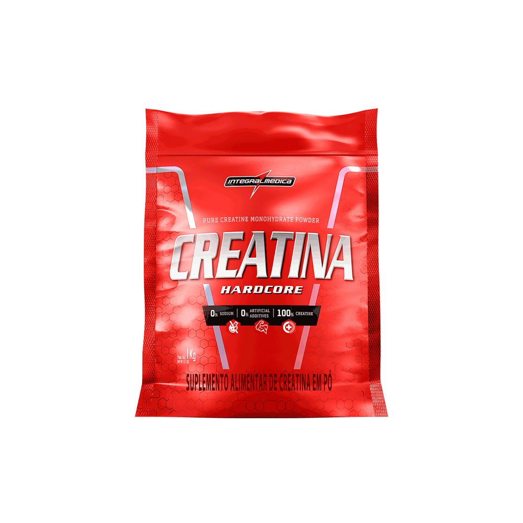 Creatina Hardcore Integral Medica 1kg refil
