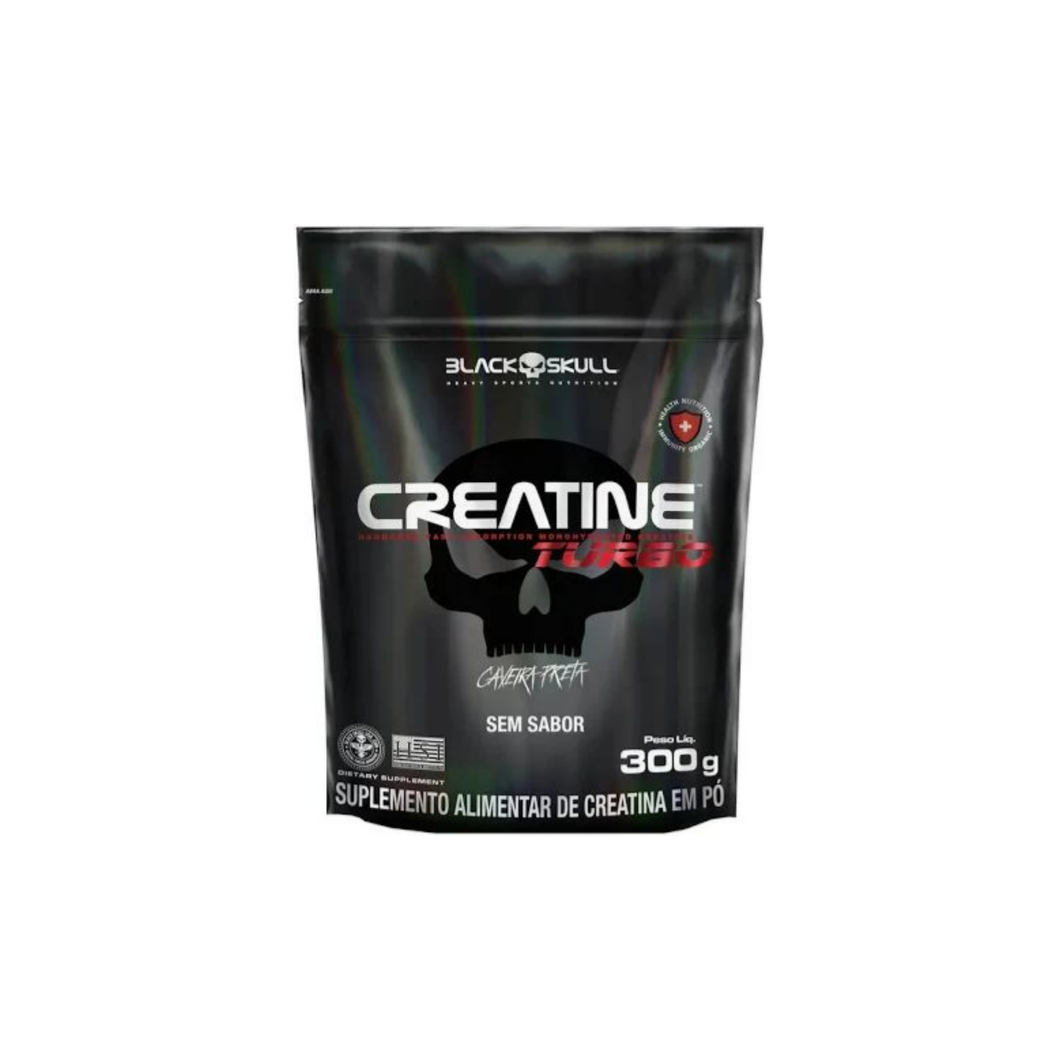 Creatina Turbo Refil 300 gramas - Black Skull